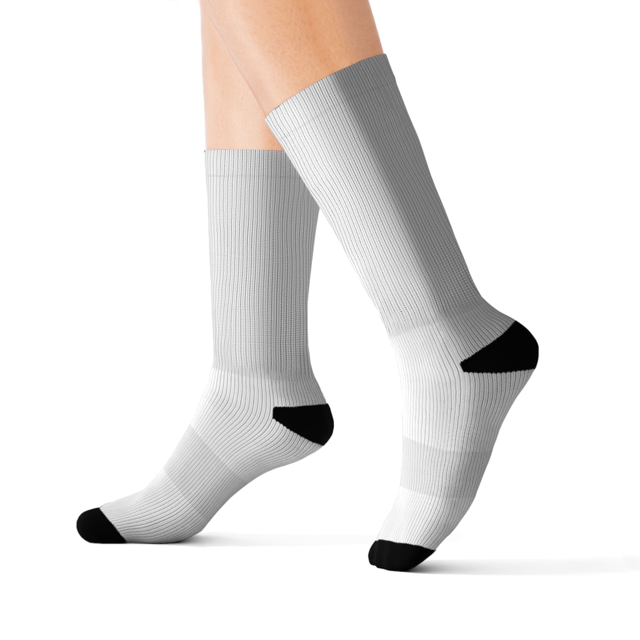 HIGH VIBRATION Wealth Socks — Infinite White Classic Logo