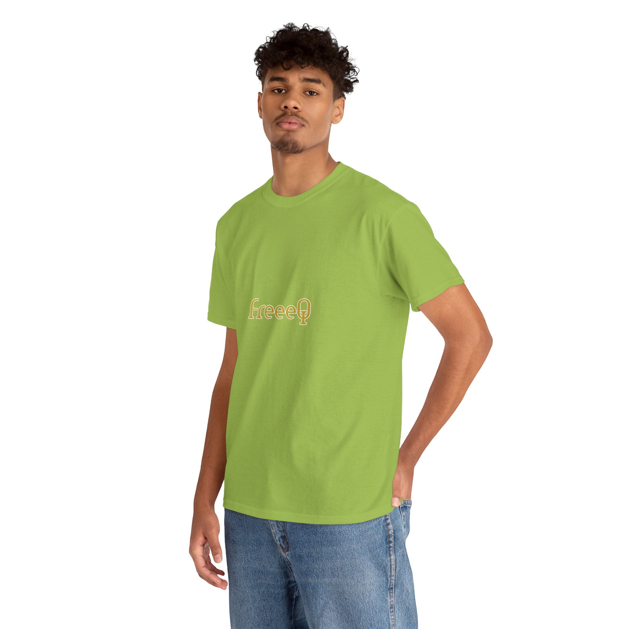 FreeeQ Gold Logo Unisex T‑Shirt — Quality Streetwear Tee