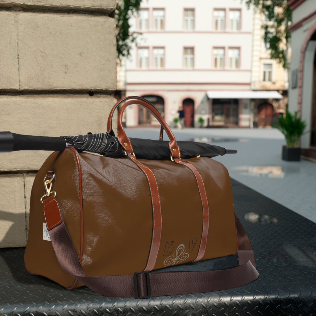 HIGH VIBRATION Waterproof Travel Boss Bag – Mousse Leather-Trim Weekender