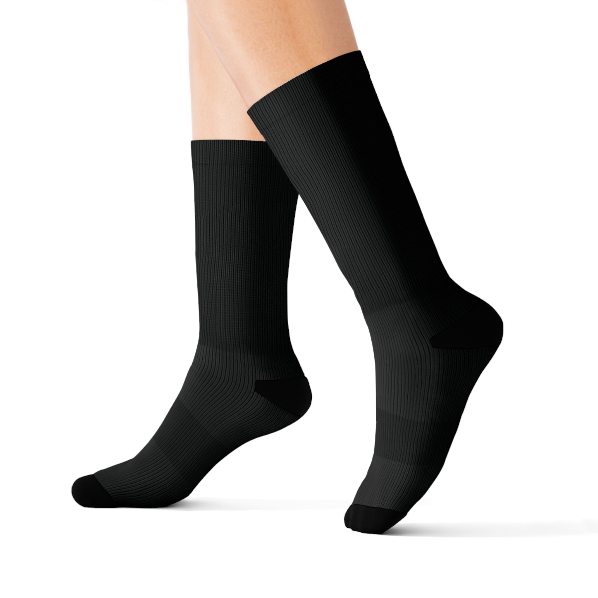 HIGH VIBRATION Wealth Socks — Wise Noir Classic Logo