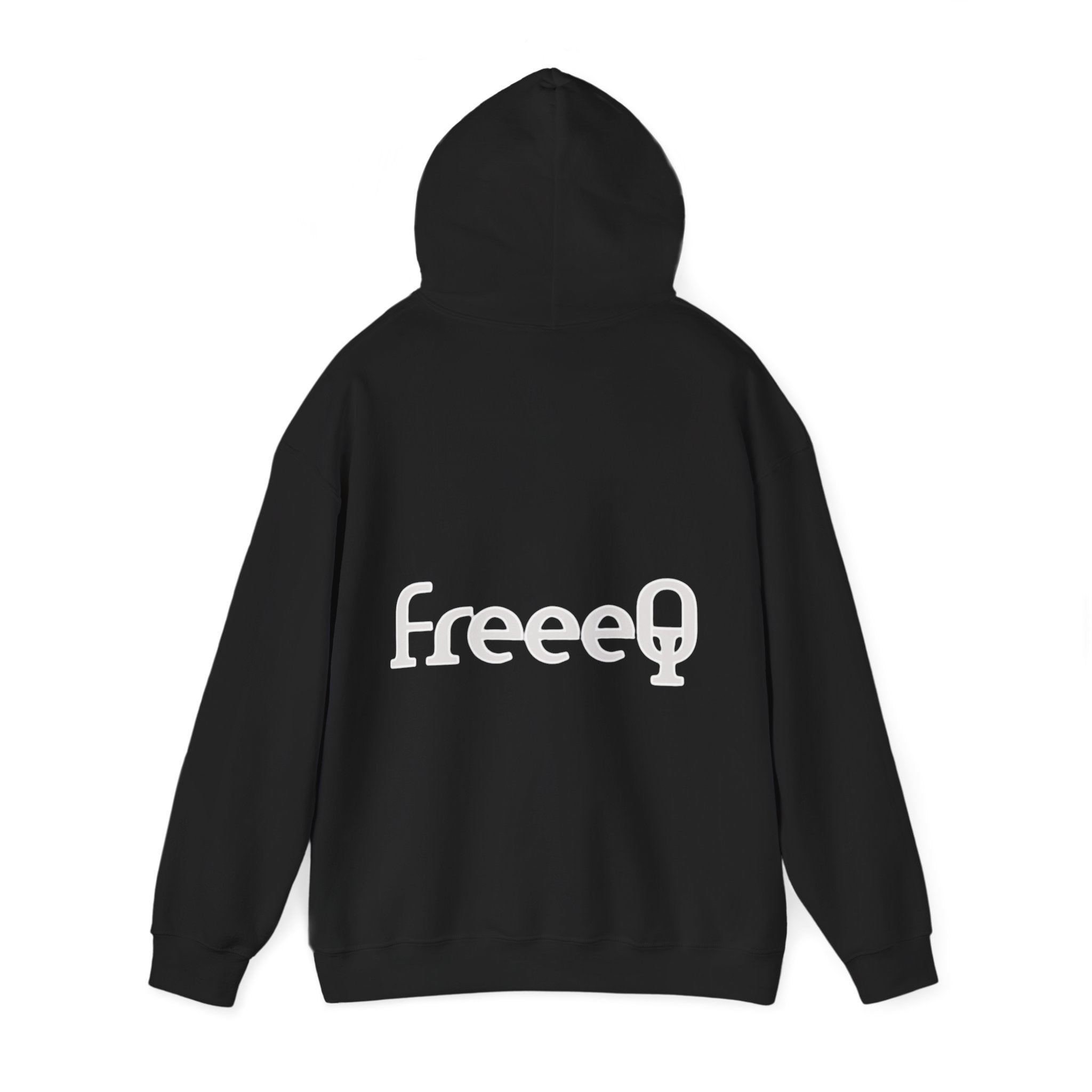 FreeeQ Clean Logo Hoodie — Minimalist Branded Dark Range Pullover