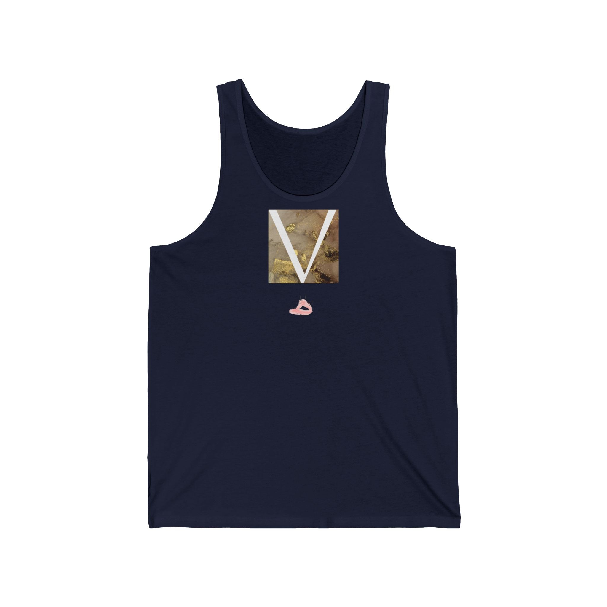 V Light Wear Meditation Vest by VERNALi — Brown/Gold Women’s Vest Top