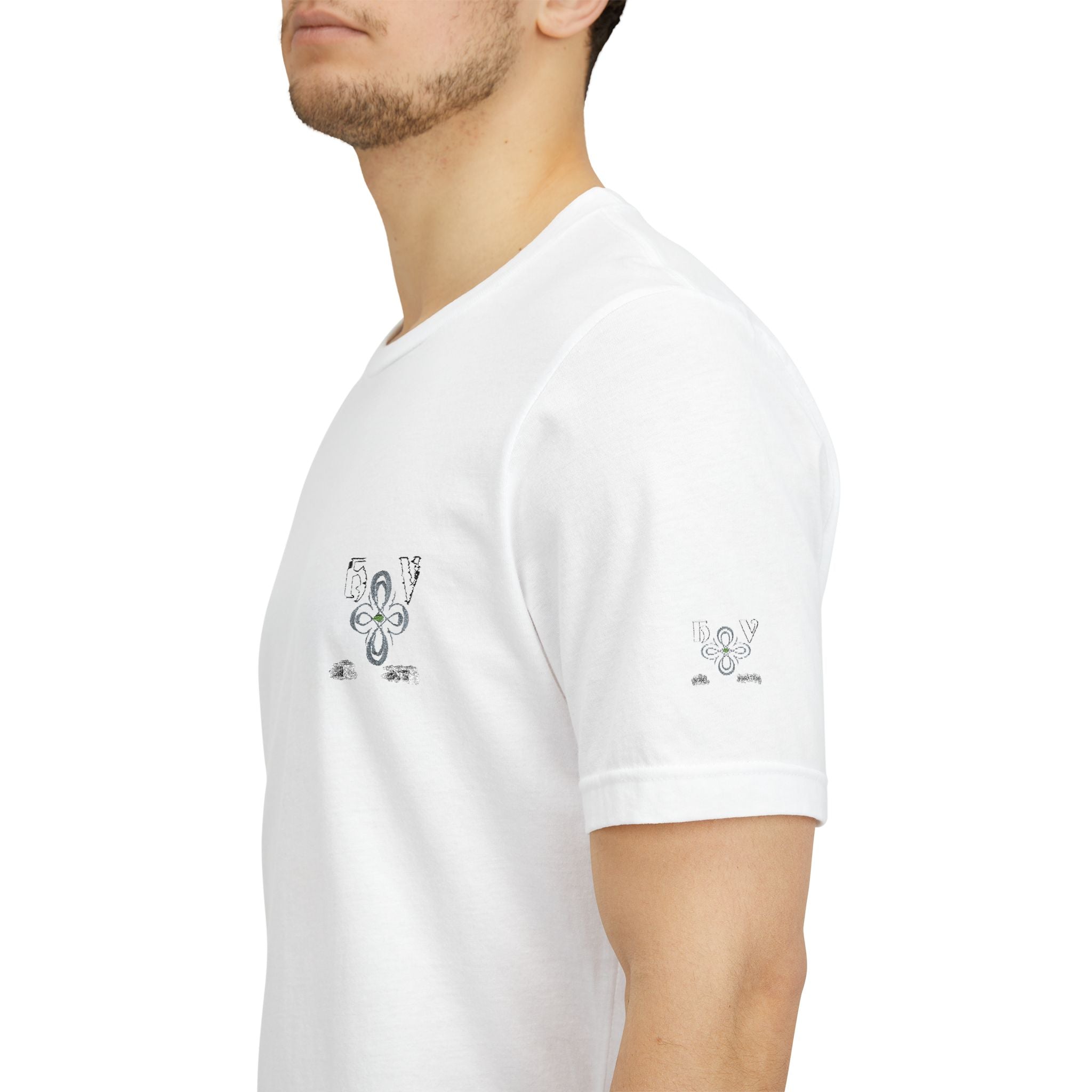 HIGH VIBRATION – Embroidered logo Minimal T-Shirt