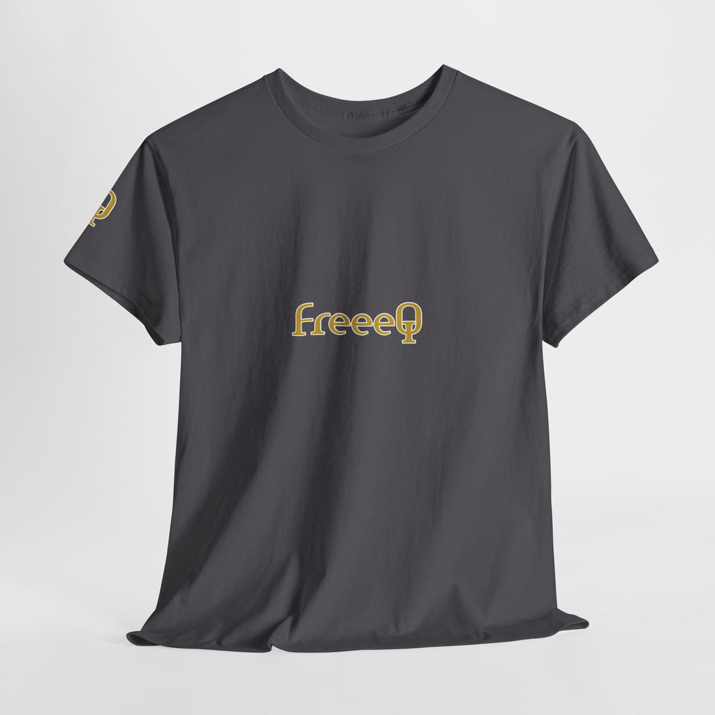 FreeeQ Gold Logo Unisex T‑Shirt — Quality Streetwear Tee