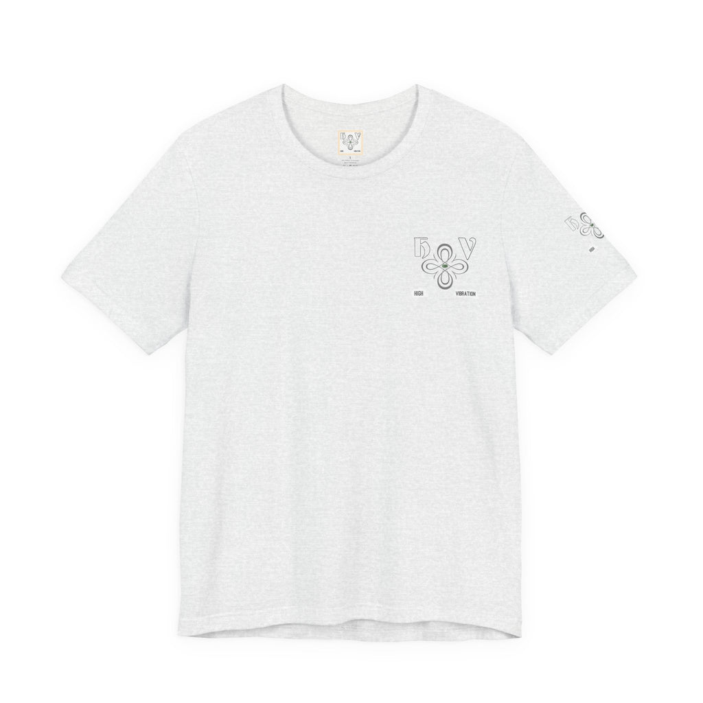 Swan - High Vibration Tee — Minimal Floral Logo Graphic T-Shirt