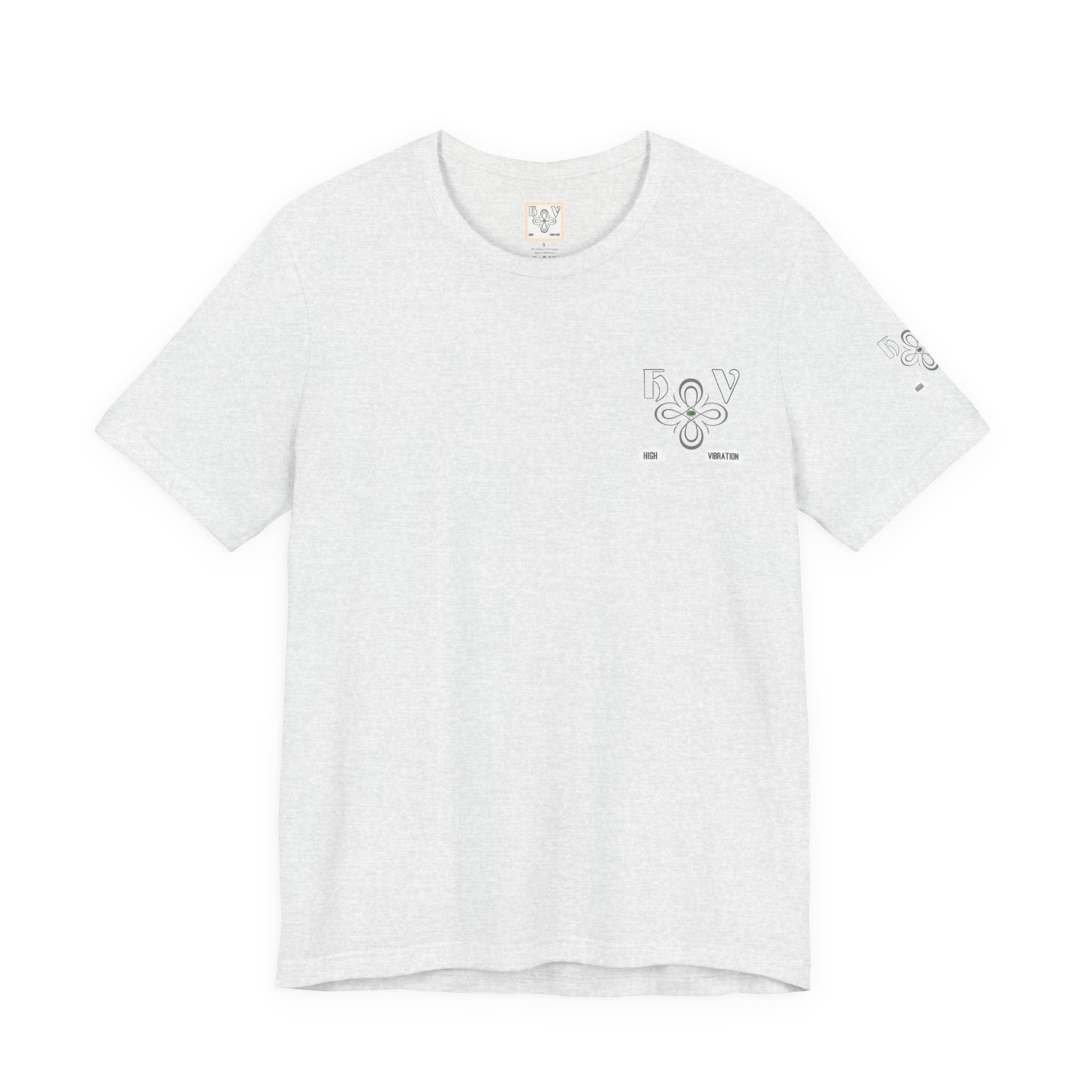 Swan - High Vibration Tee — Minimal Floral Logo Graphic T-Shirt