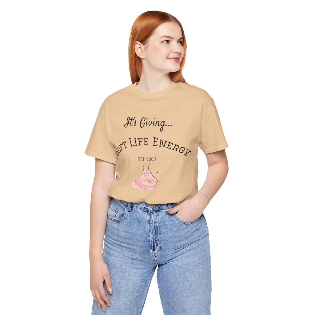 Soft Life Energy Tee by VERNALi — Positive Energy Short Sleeve T-Shirt