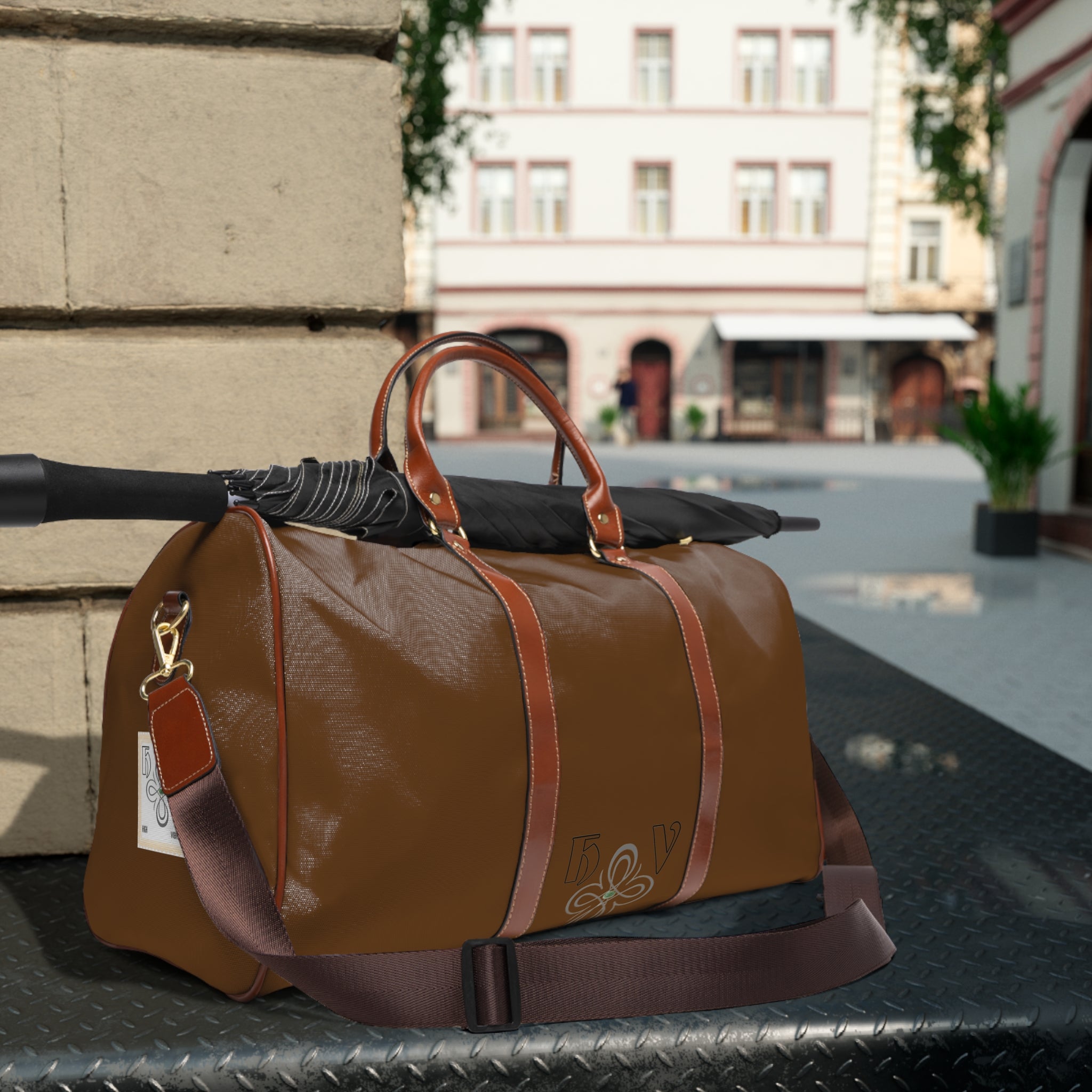 HIGH VIBRATION Waterproof Travel Boss Bag – Mousse Leather-Trim Weekender