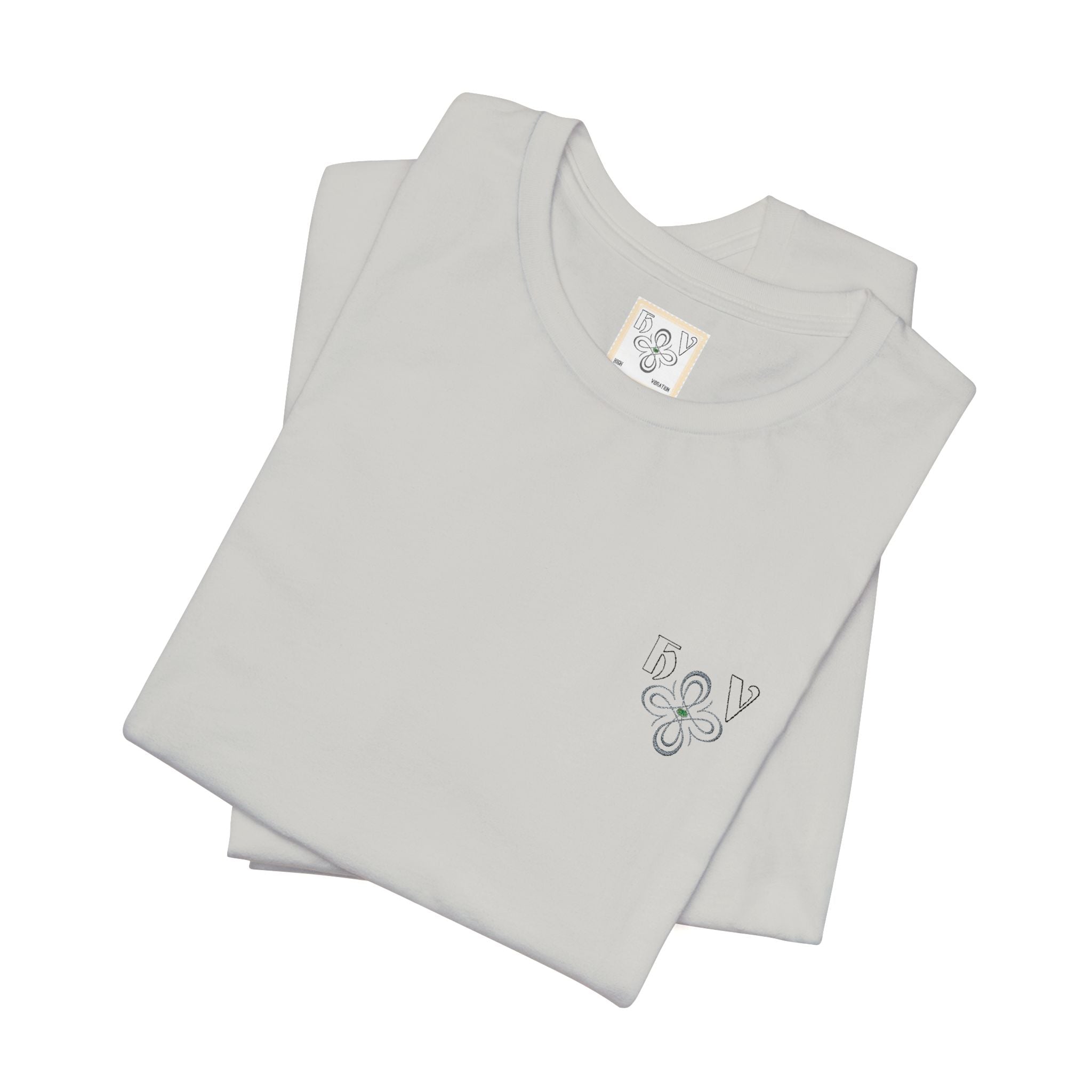HIGH VIBRATION – Embroidered logo Minimal T-Shirt