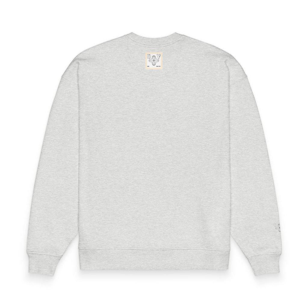 HIGH VIBRATION MANIFEST Sweatshirt — New Organic Oversized  Minimalist Collection