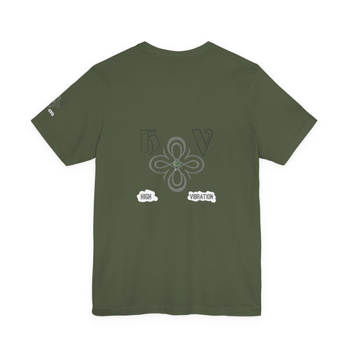 Grass - High Vibration Tee — Minimal Floral Logo Graphic T-Shirt