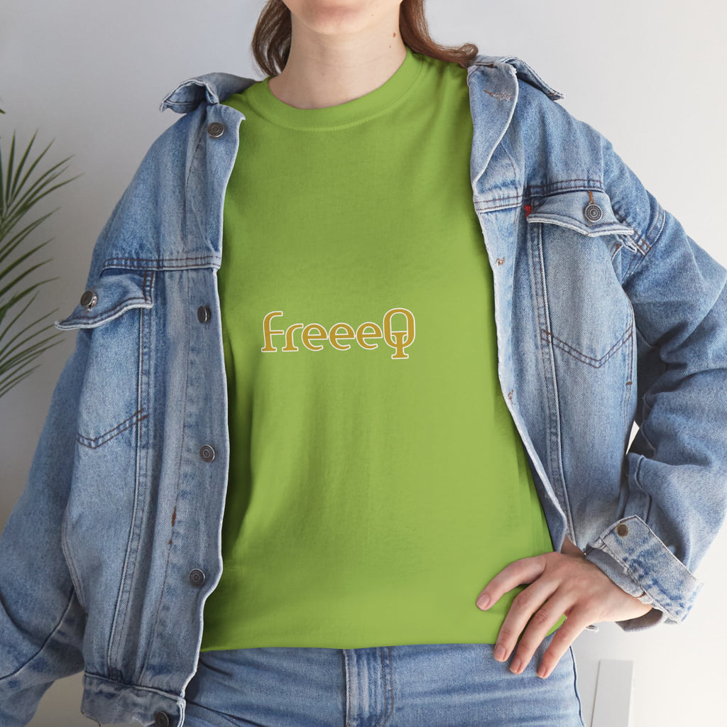 FreeeQ Gold Logo Unisex T‑Shirt — Quality Streetwear Tee