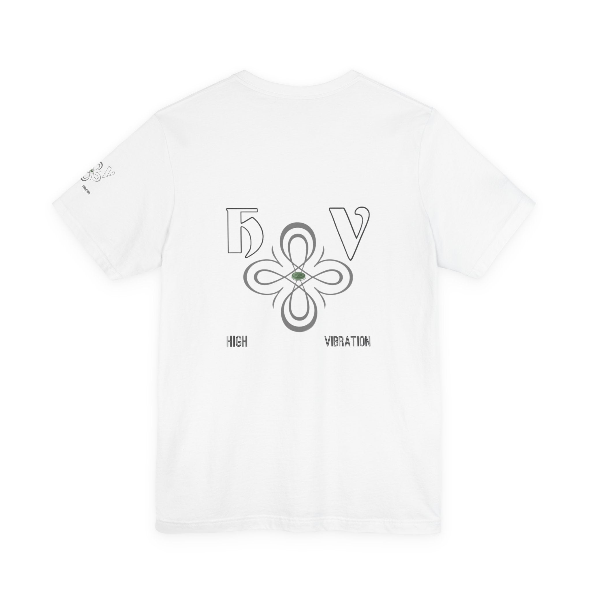 Snow - High Vibration Tee — Minimal Floral Logo Graphic T-Shirt