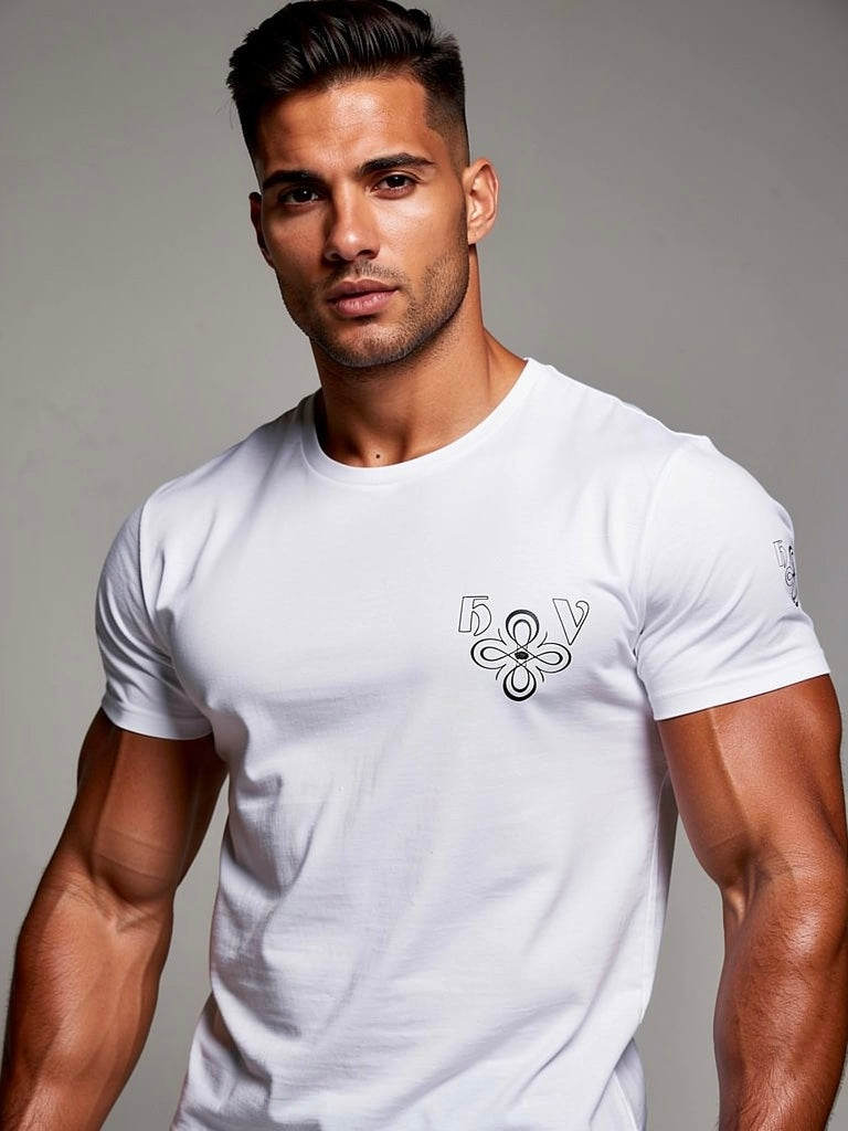 HIGH VIBRATION – Embroidered logo Minimal T-Shirt