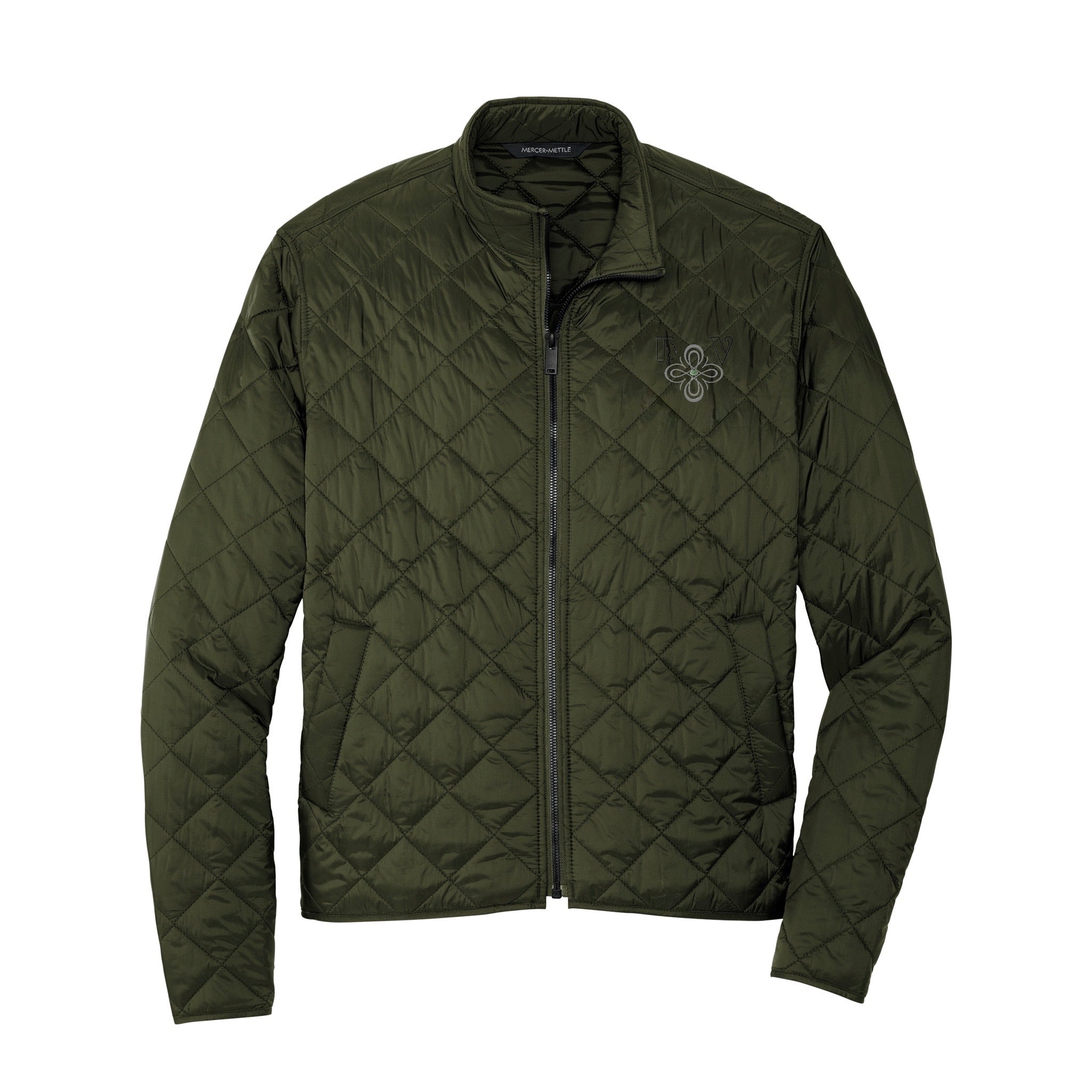 HIGH VIBRATION Quantum Quilted Jacket — Embroidered Logo
