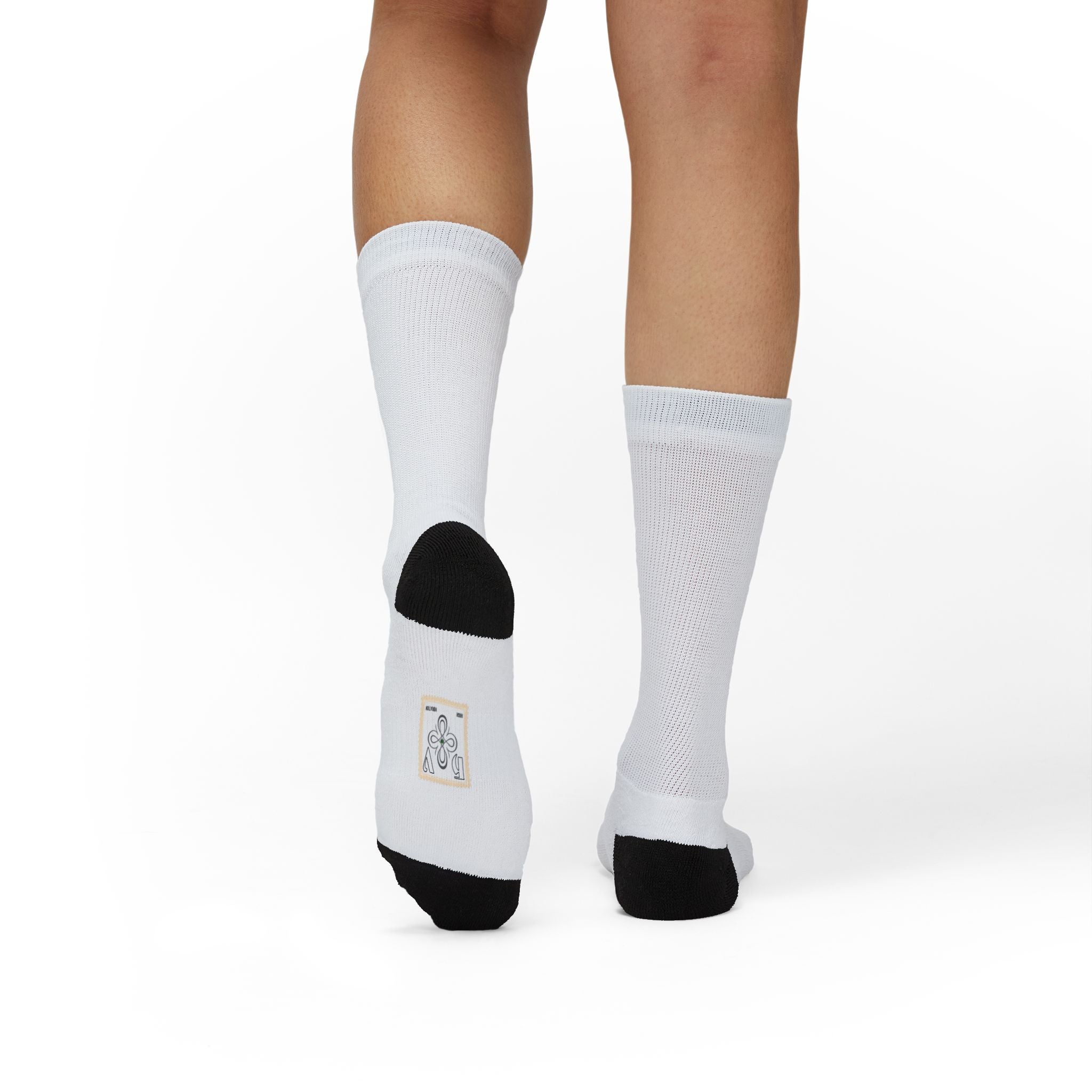 HIGH VIBRATION Wealth Socks — Infinite White Classic Logo