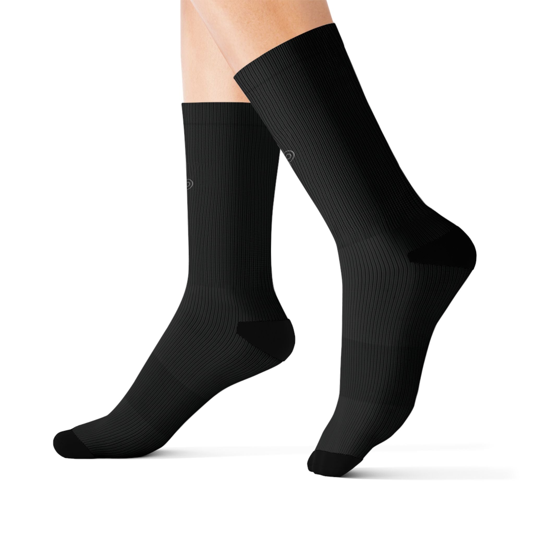 HIGH VIBRATION Wealth Socks — Wise Noir Classic Logo