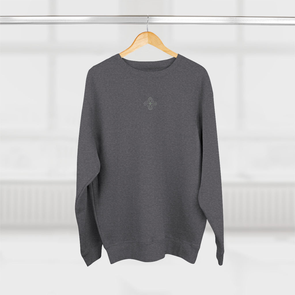 HIGH VIBRATION Chakra Sweatshirt - Minimal plus Classic Back Logo