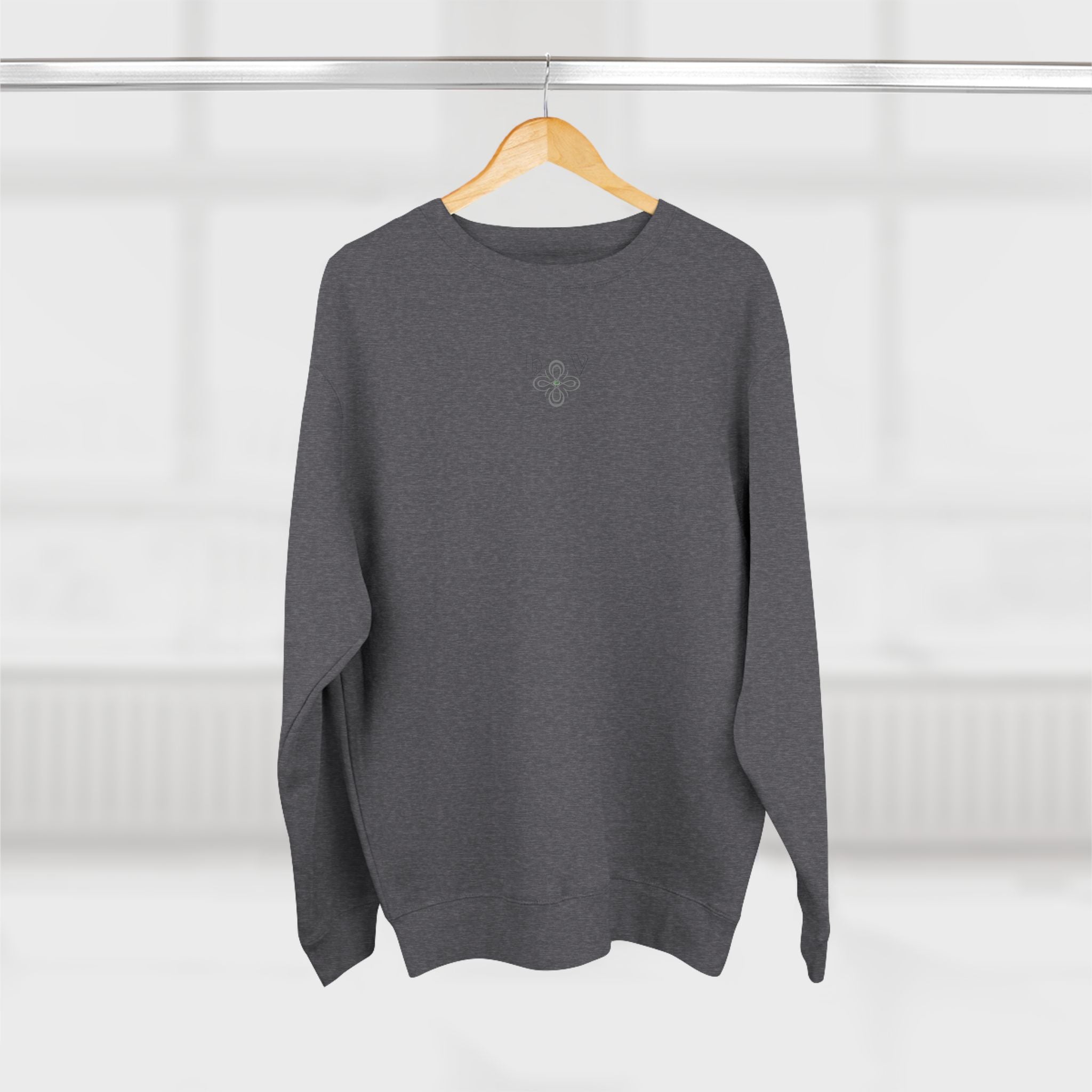 HIGH VIBRATION Chakra Sweatshirt - Minimal plus Classic Back Logo