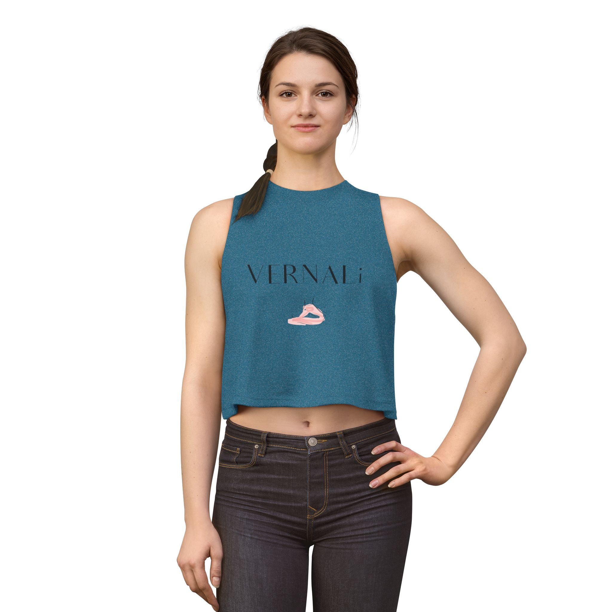 Yoga Crop Top by VERNALi - Women's Workout Crop Top
