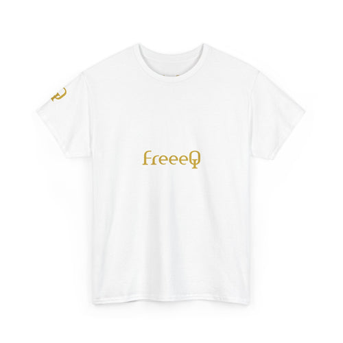 FreeeQ Gold Logo Unisex T‑Shirt — Quality Streetwear Tee