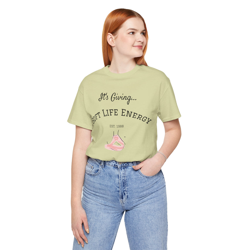 Soft Life Energy Tee by VERNALi — Positive Energy Short Sleeve T-Shirt