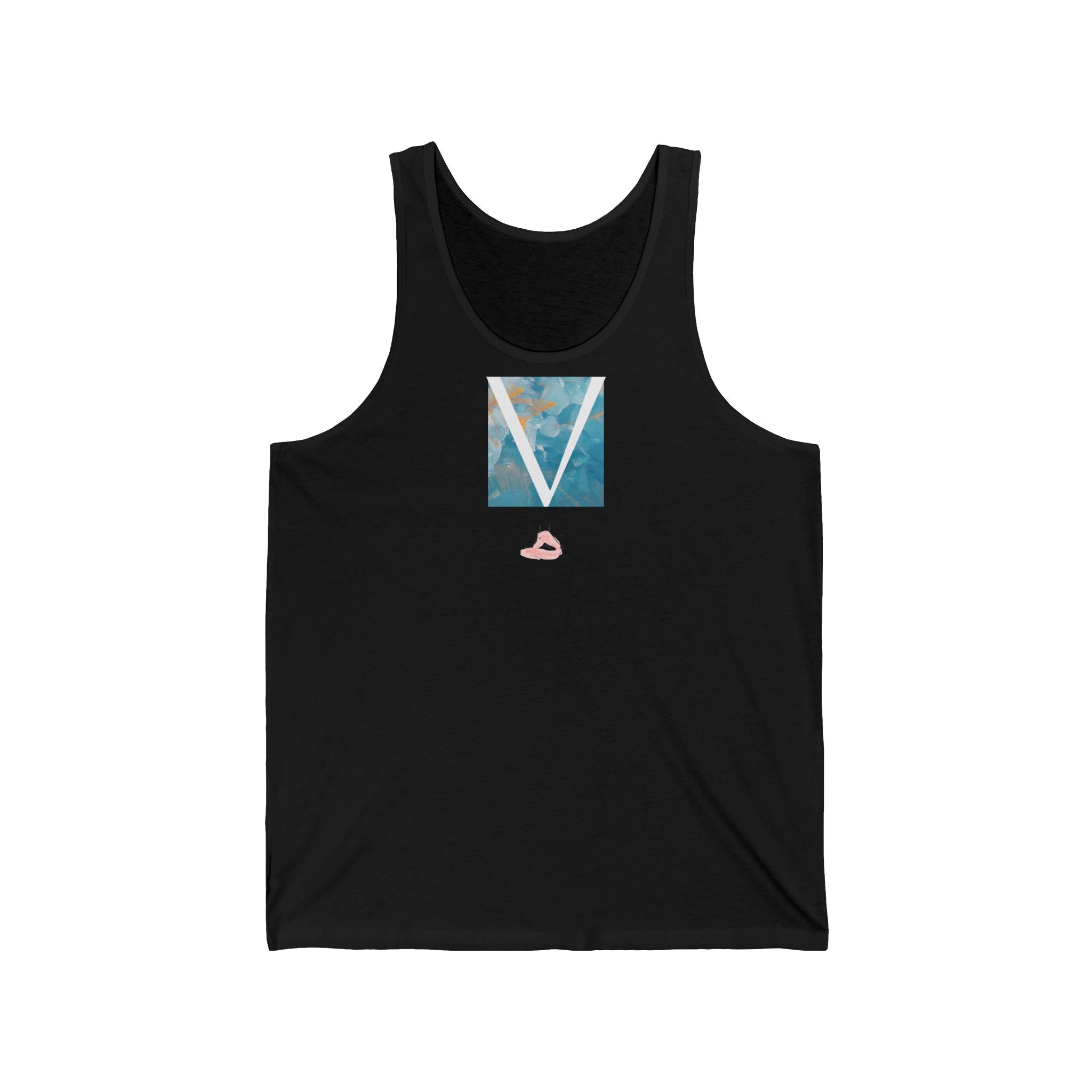 V Light Wear Meditation Vest by VERNALi — Blue/Gold Women’s Vest Top