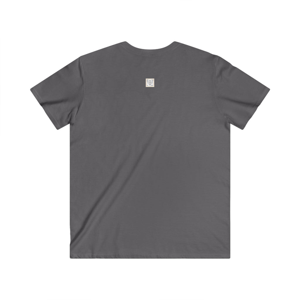 HIGH VIBRATION V-Neck Tee — Charcoal New Spirit Light T-Shirt