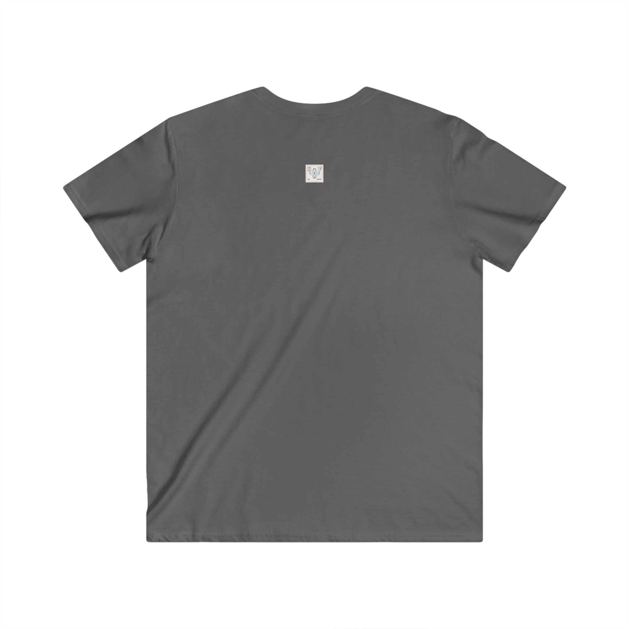 HIGH VIBRATION V-Neck Tee — Charcoal New Spirit Light T-Shirt