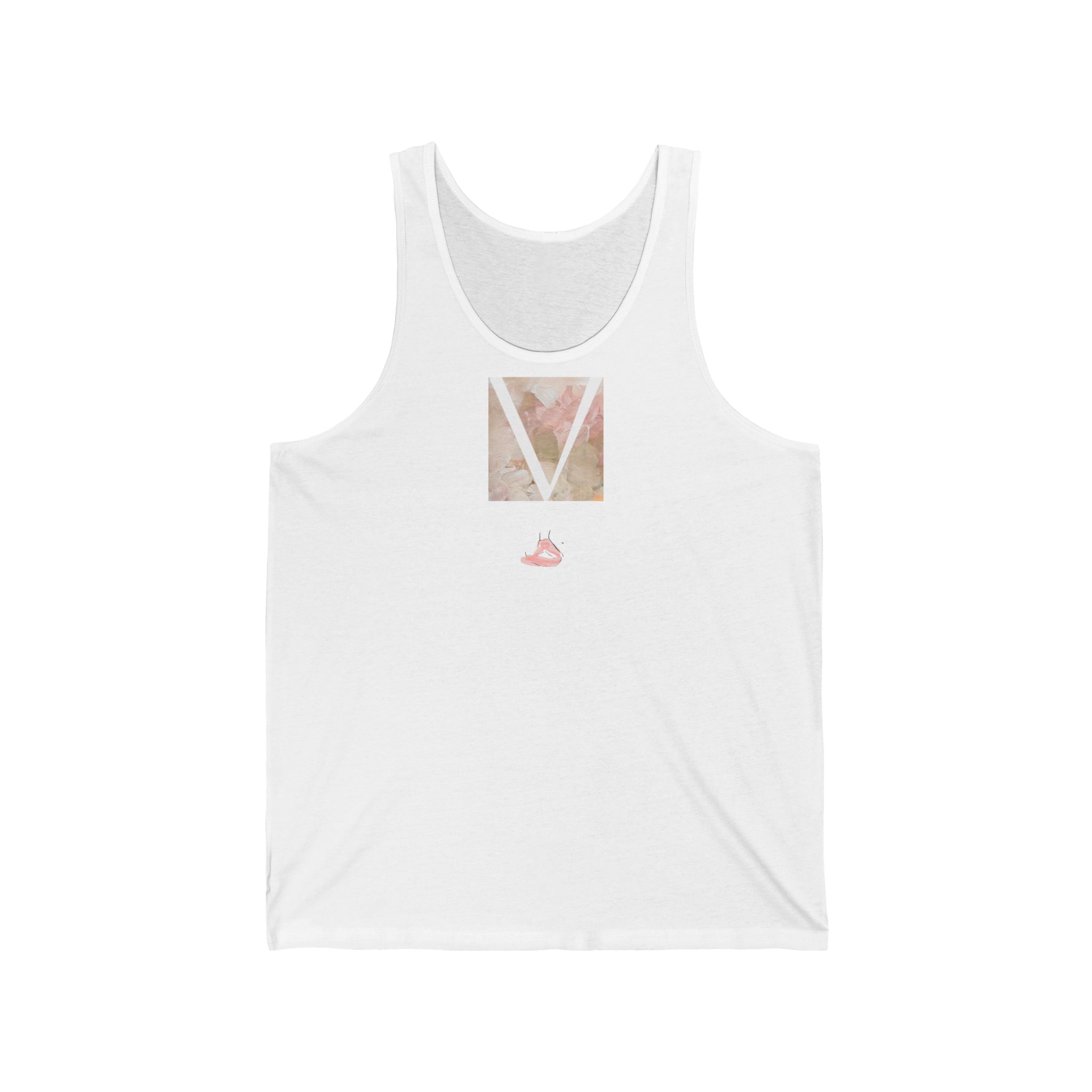 V Light Wear Meditation Vest by VERNALi — Rose Pink/Beige Women’s Vest Top