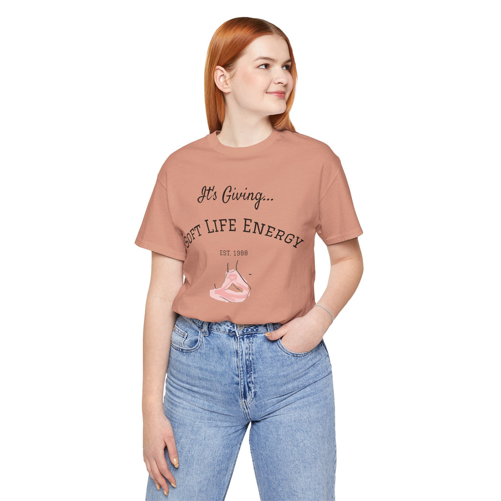 Soft Life Energy Tee by VERNALi — Positive Energy Short Sleeve T-Shirt