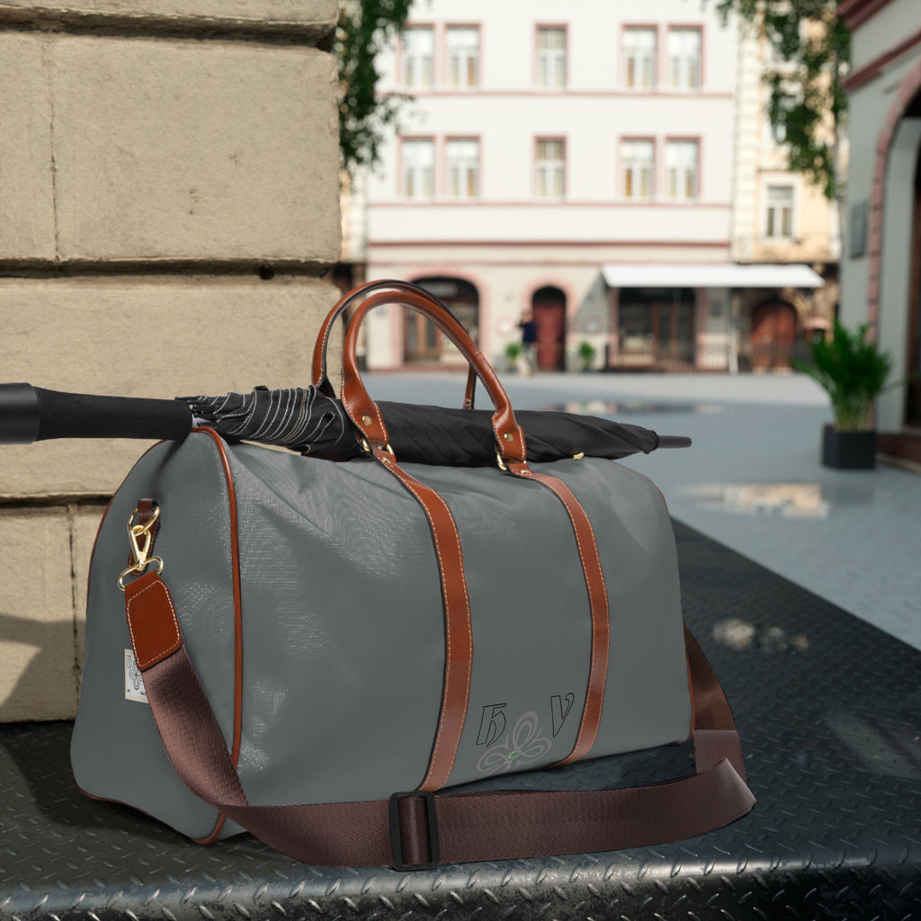 HIGH VIBRATION Waterproof Travel Boss Bag – Shadow | Leather-Trim Weekender