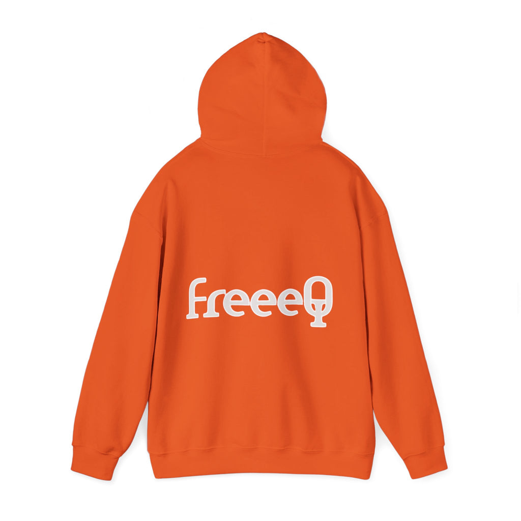 FreeeQ Clean Logo Hoodie — Minimalist Branded Dark Range Pullover