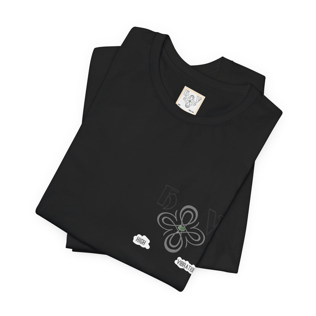 Treacle - High Vibration Tee — Minimal Floral Logo Graphic T-Shirt