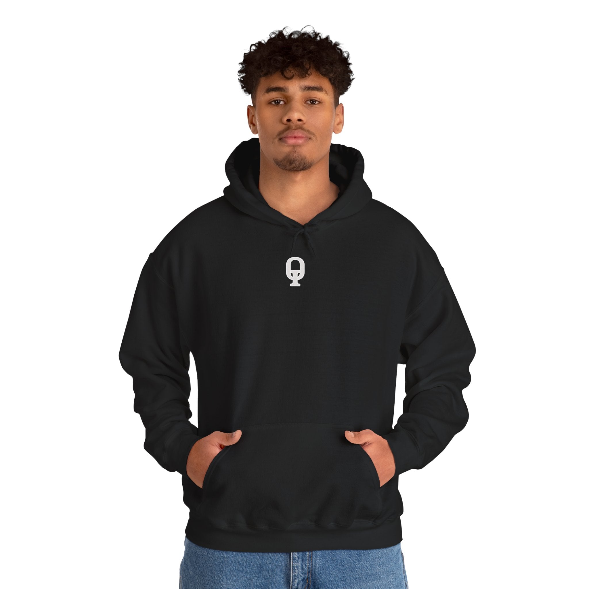 FreeeQ Clean Logo Hoodie — Minimalist Branded Dark Range Pullover