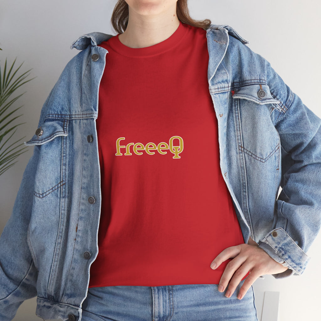 FreeeQ Gold Logo Unisex T‑Shirt — Quality Streetwear Tee