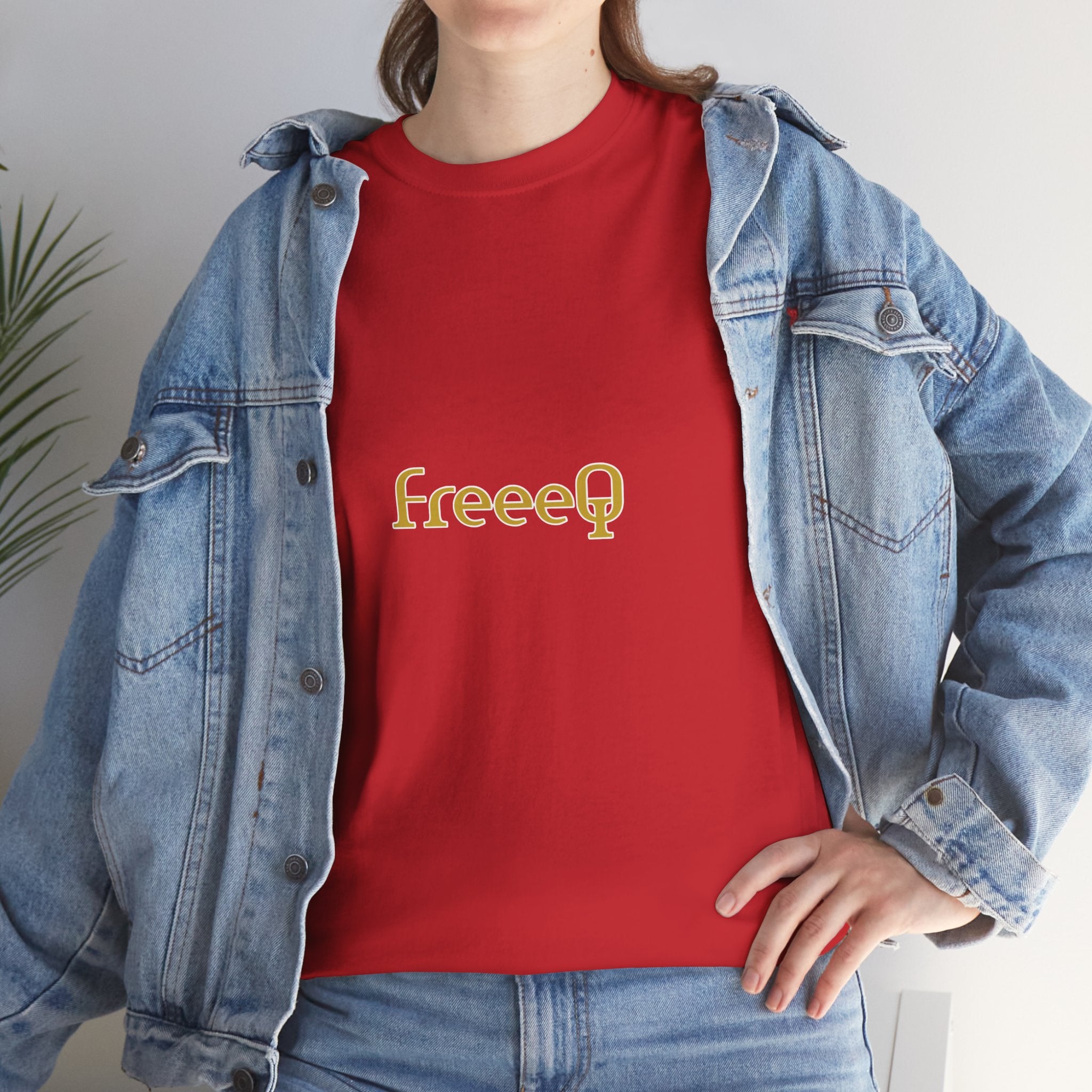 FreeeQ Gold Logo Unisex T‑Shirt — Quality Streetwear Tee