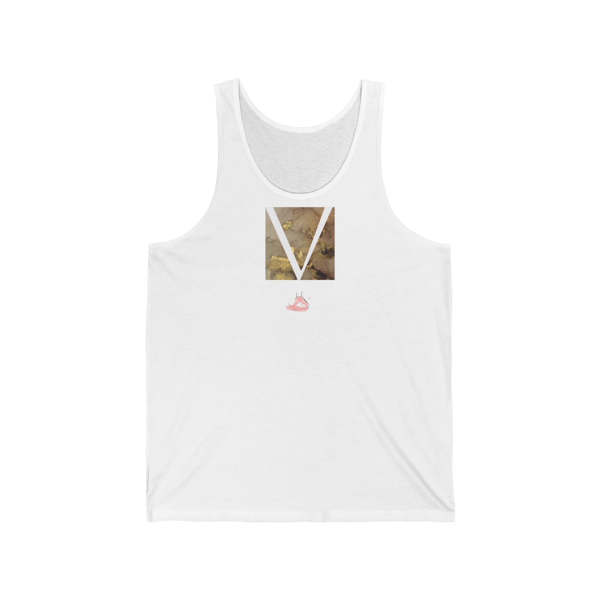 V Light Wear Meditation Vest by VERNALi — Brown/Gold Women’s Vest Top