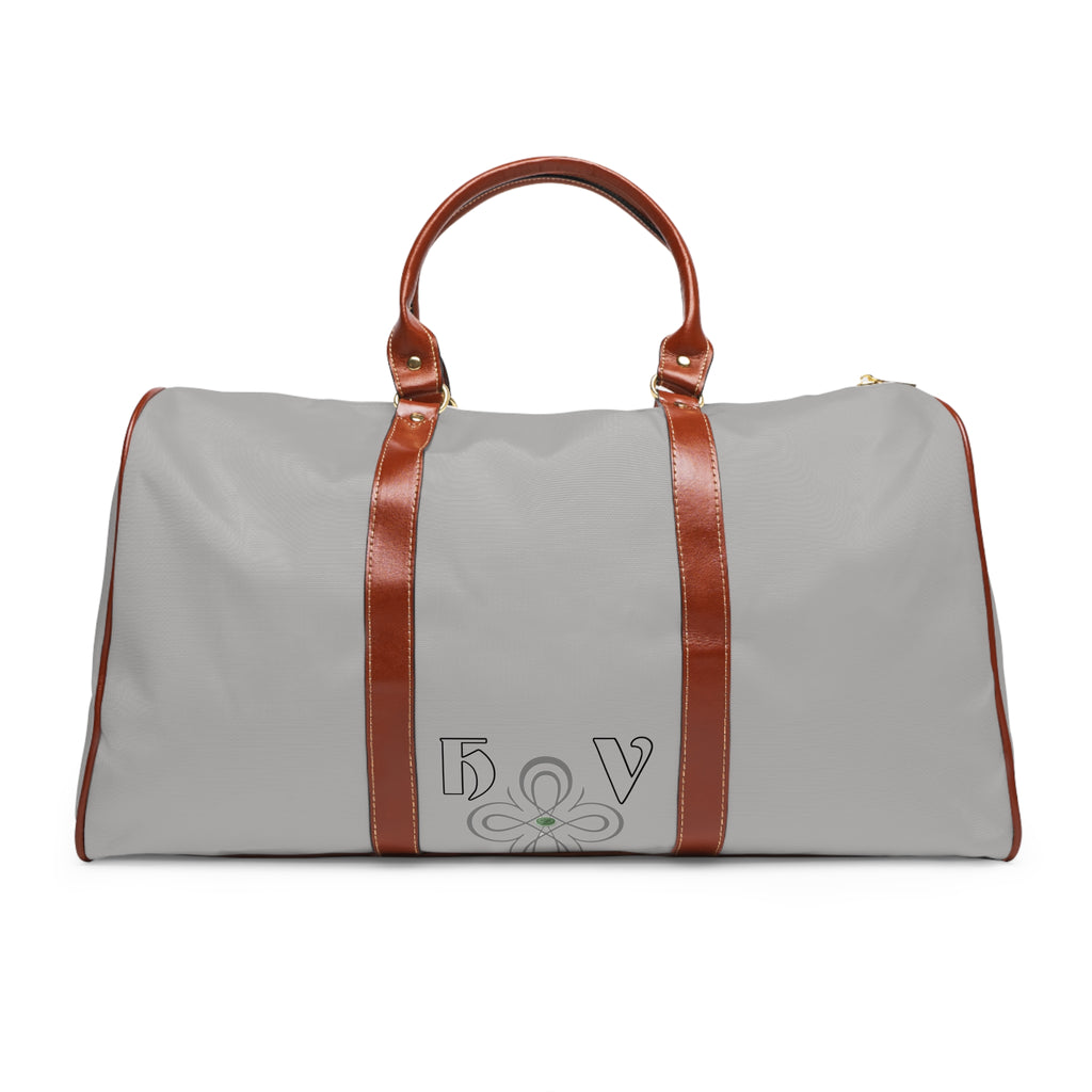 HIGH VIBRATION Waterproof Travel Boss Bag – Slate | Leather-Trim Weekender