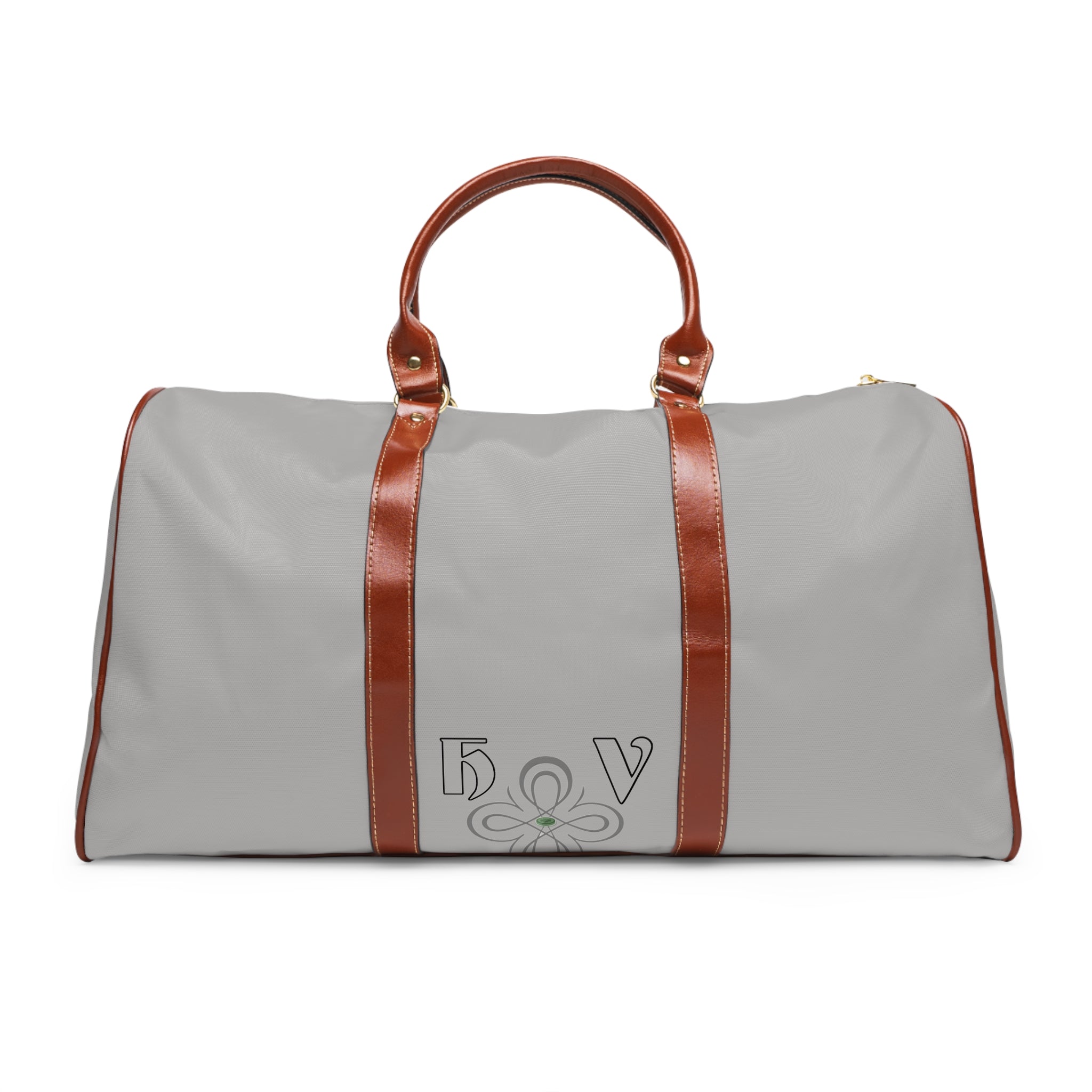 HIGH VIBRATION Waterproof Travel Boss Bag – Slate | Leather-Trim Weekender