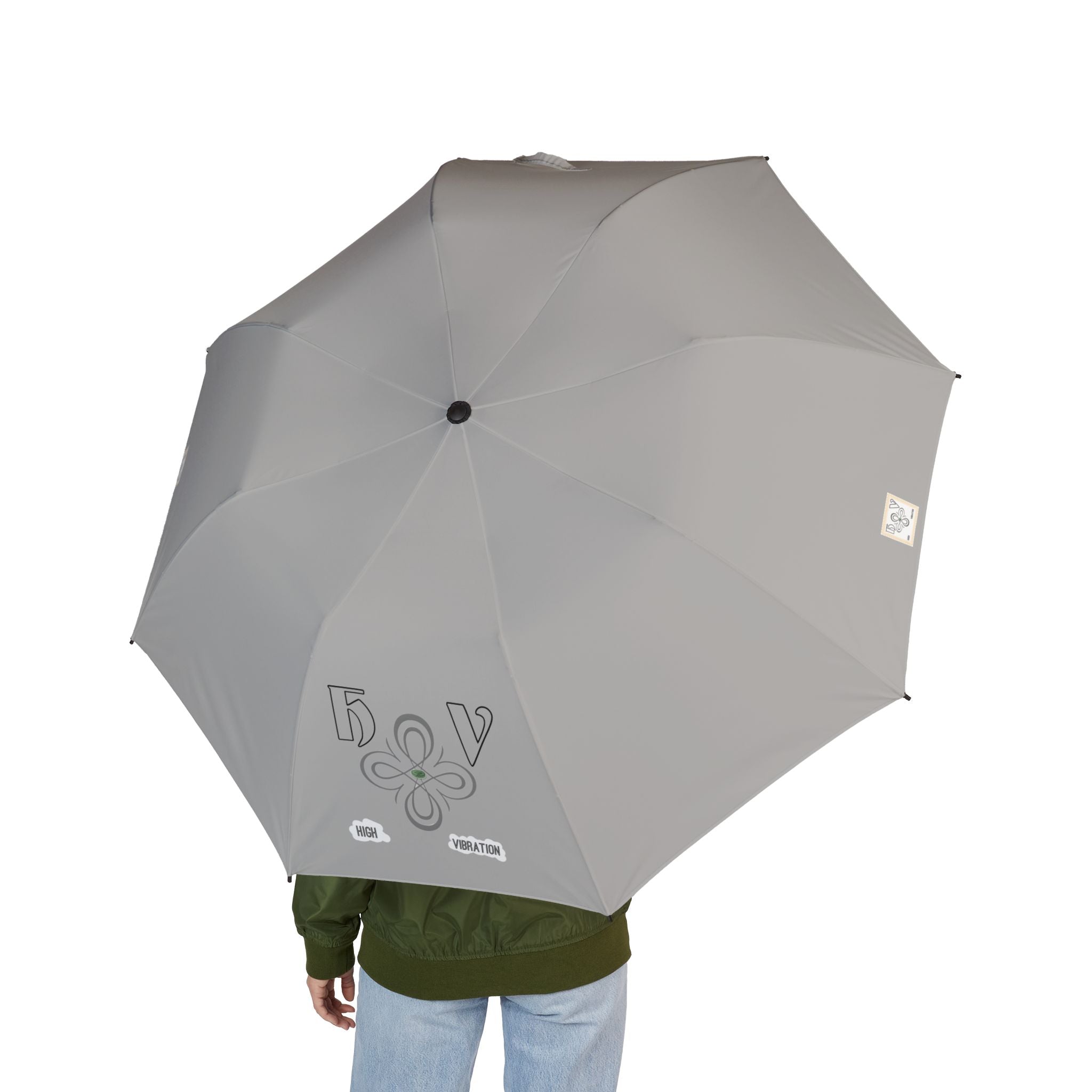 HIGH VIBRATION Compact Semi-Automatic  — Slate Travel Umbrella
