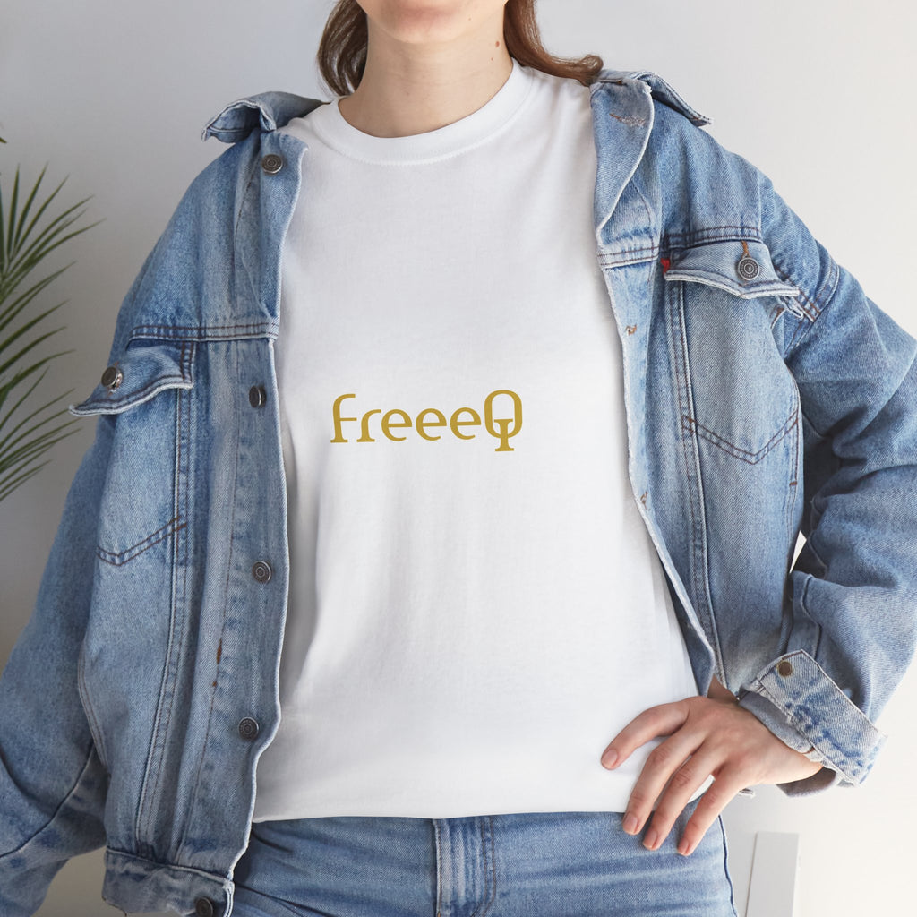 FreeeQ Gold Logo Unisex T‑Shirt — Quality Streetwear Tee