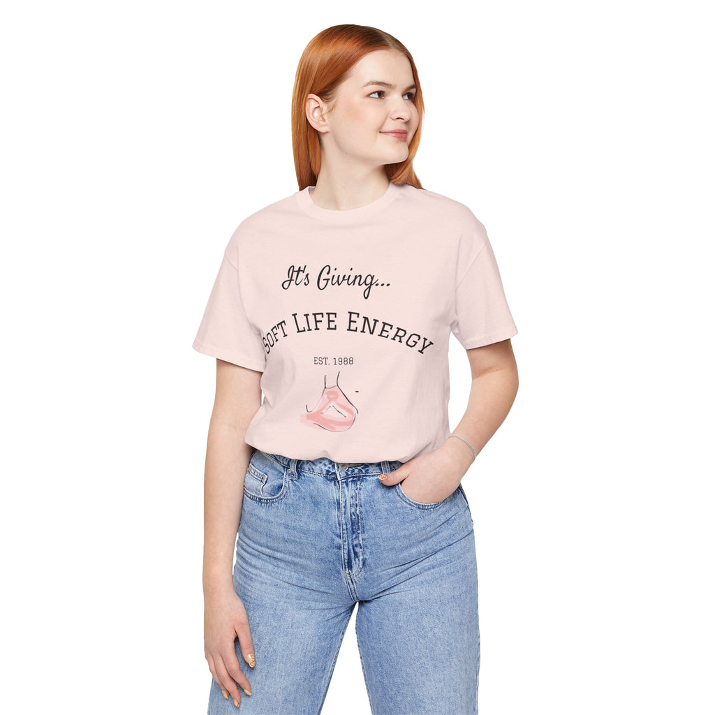 Soft Life Energy Tee by VERNALi — Positive Energy Short Sleeve T-Shirt