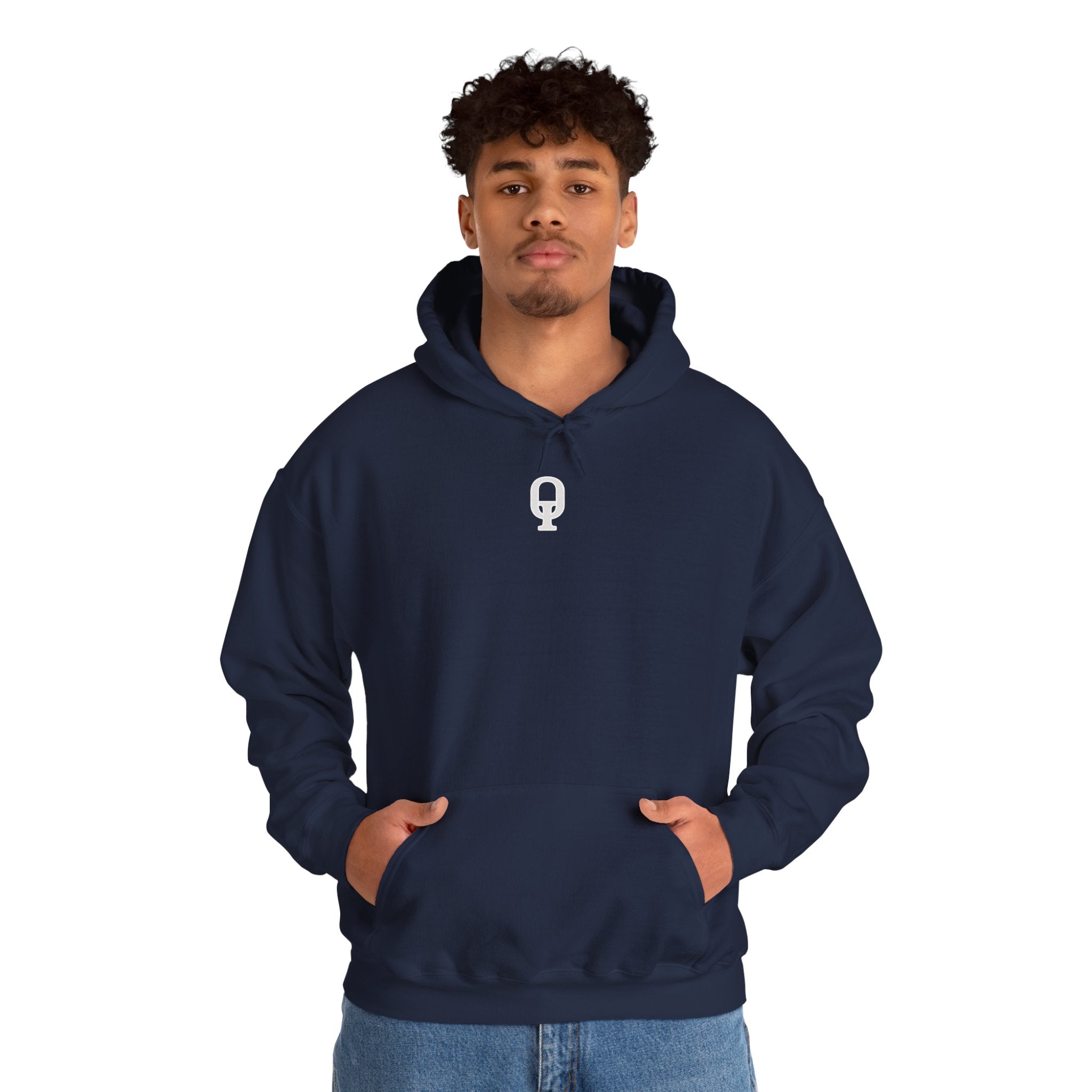 FreeeQ Clean Logo Hoodie — Minimalist Branded Dark Range Pullover
