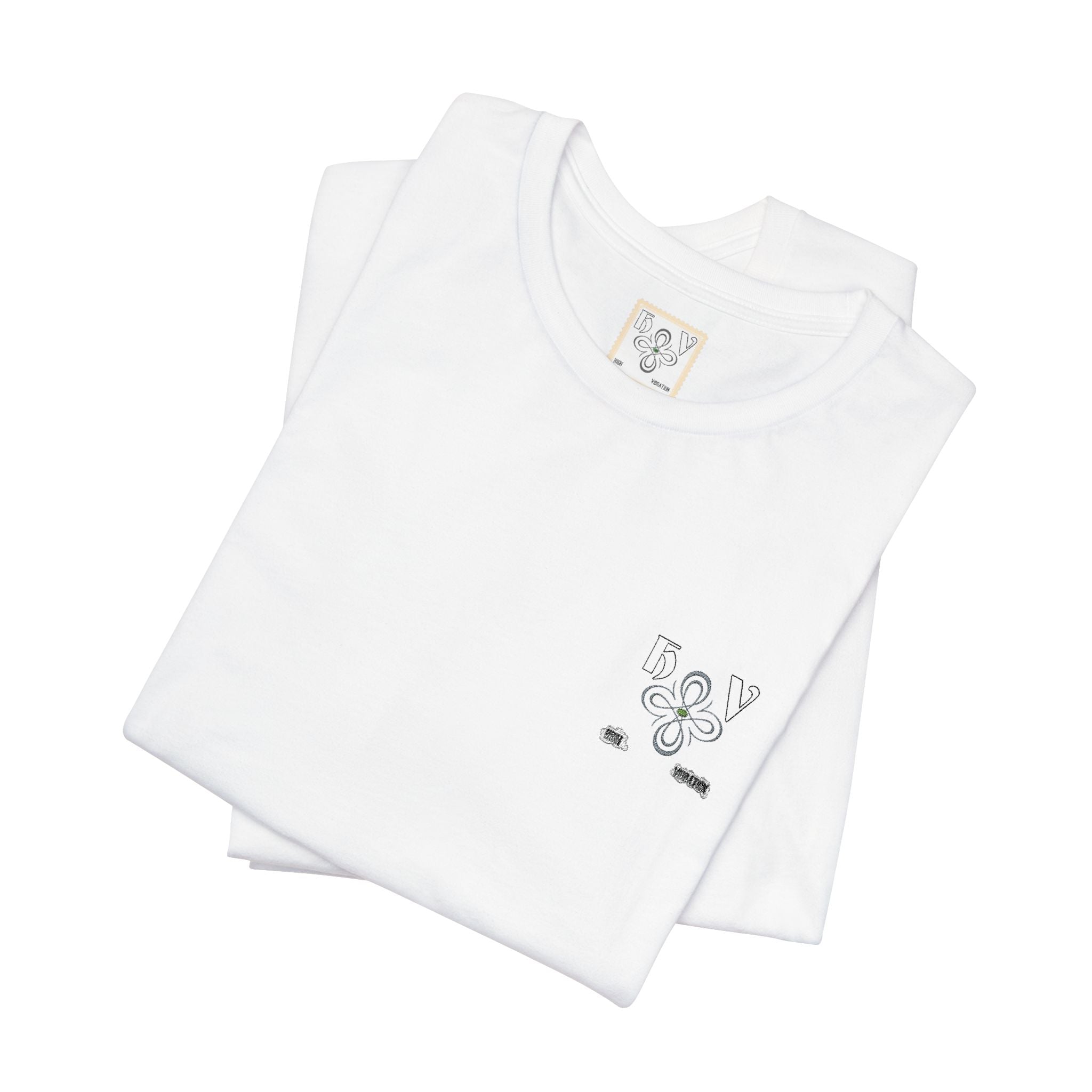 HIGH VIBRATION – Embroidered logo Minimal T-Shirt