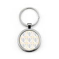 HIGH VIBRATION Leverage Bag chain/Keychain — Classic Pattern Round Stainless Steel Keychain