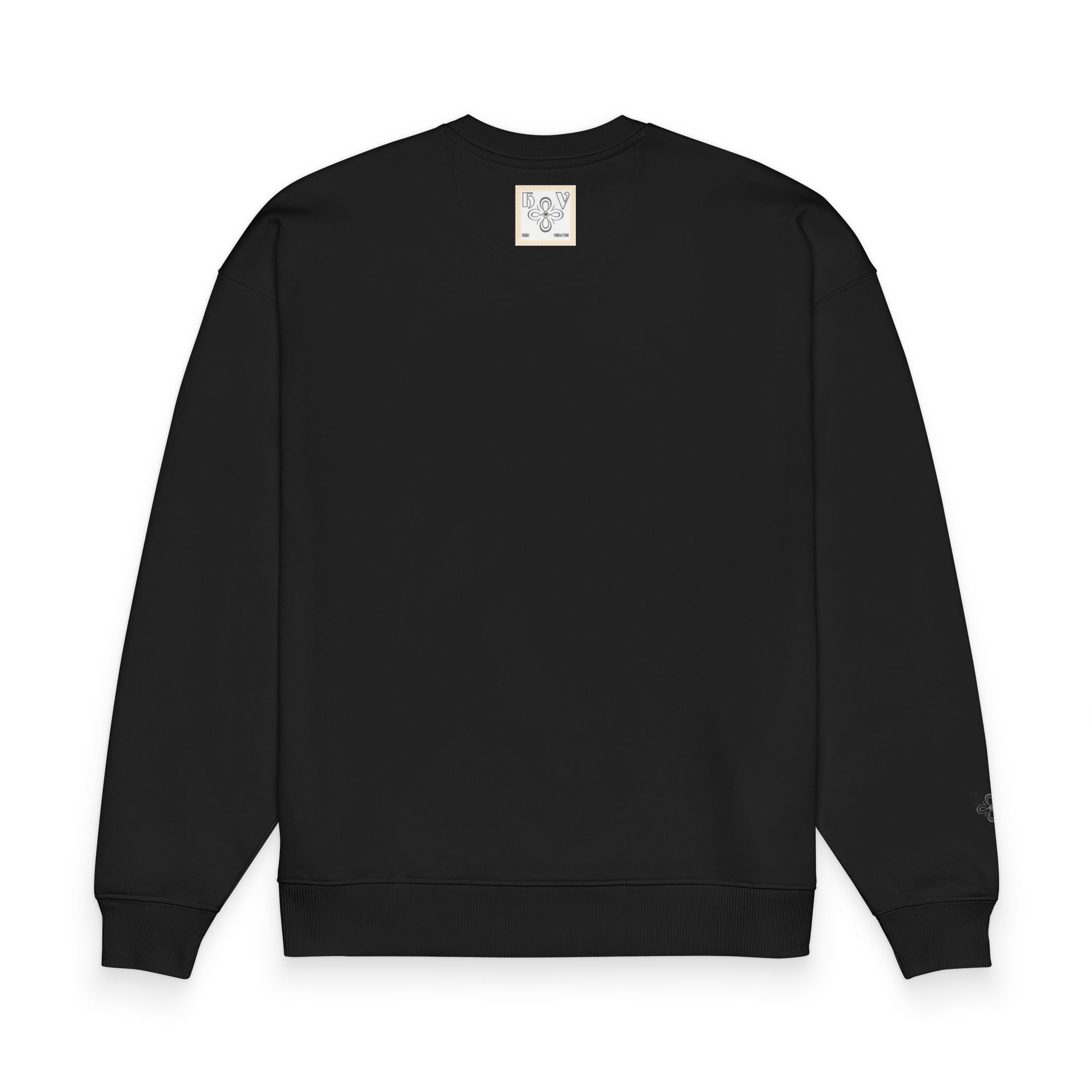 HIGH VIBRATION MANIFEST @ NIGHT Sweatshirt — New Organic Oversized  Minimalist Collection