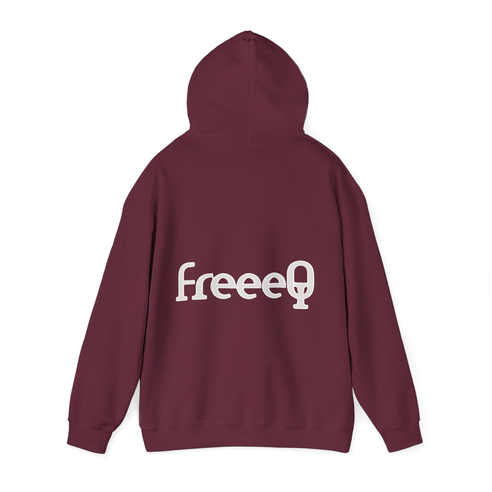 FreeeQ Clean Logo Hoodie — Minimalist Branded Dark Range Pullover