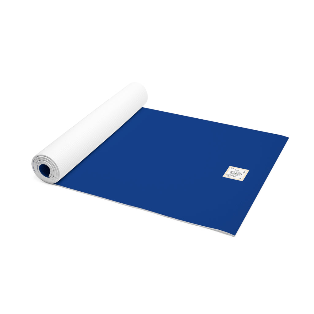 HIGH VIBRATION Meditation Mat — LAPIS LAZULI Mandala Design, Non-Slip Exercise & Meditation Mat