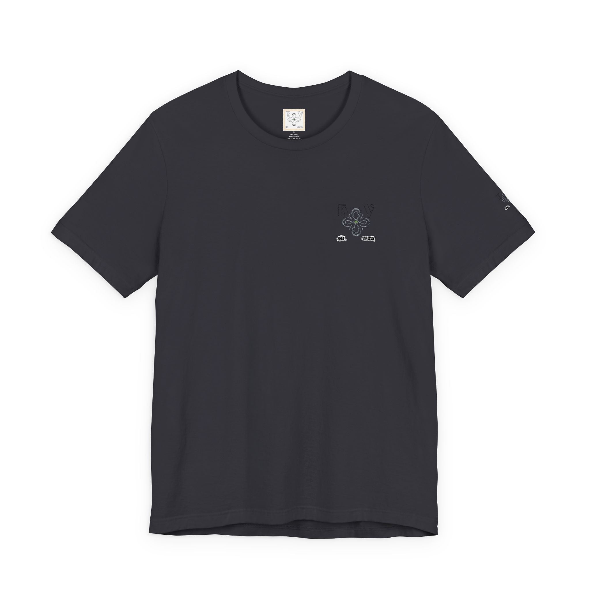 HIGH VIBRATION – Embroidered logo Minimal T-Shirt